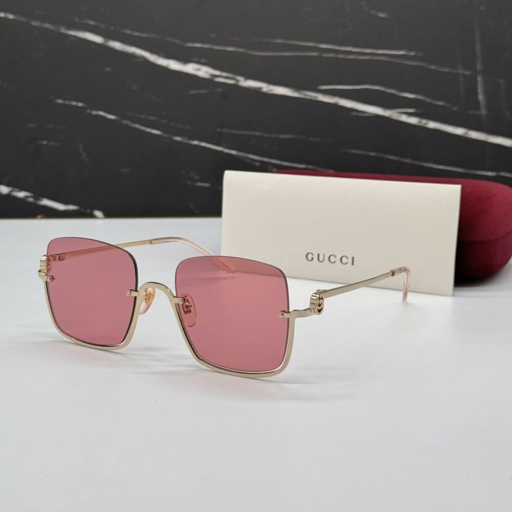 NEW GG1279S 003 GUCCI GOLD/PINK WOMEN GUCCI SUNGLASSES
